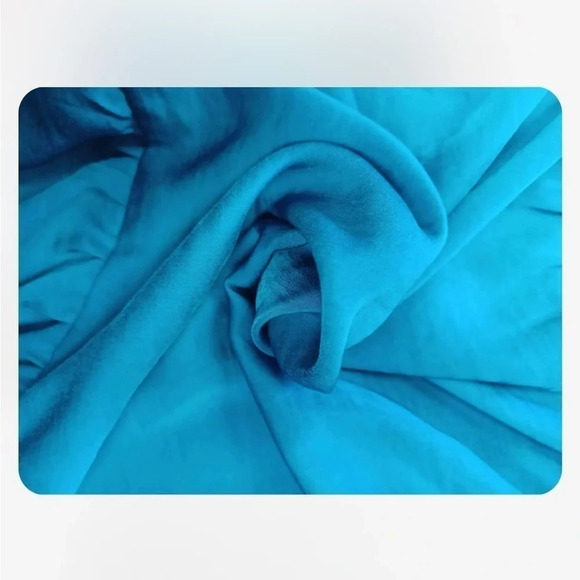 Nicole Miller Teal Green  Short Sleeve Tiered Dress Size Small - Picture 8 of 8